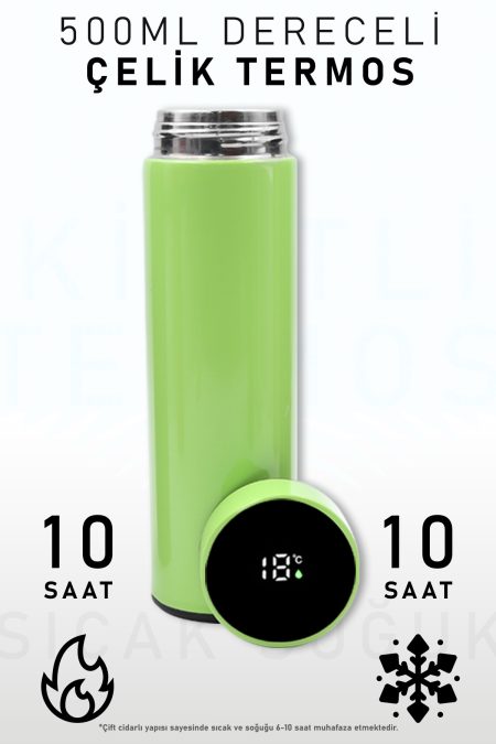 500 ML Yeşil Dereceli Termos